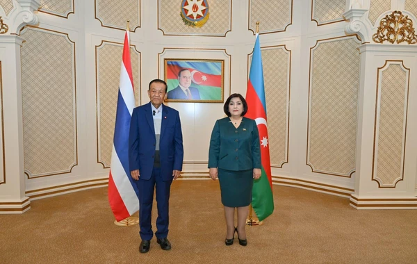 Sahibə Qafarova Tailand Krallığının Milli Assambleyasının prezidenti ilə görüşüb - FOTO