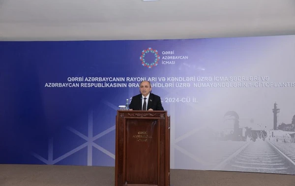 Qərbi Azərbaycanın rayonları və kəndləri üzrə icma sədrlərinin ilk toplantısı keçirilib - FOTO