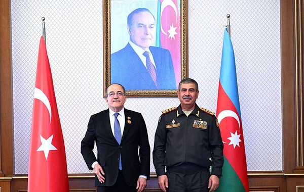 Zakir Həsənov Türkiyənin milli müdafiə nazirinin müavini ilə görüşüb - FOTO/VİDEO