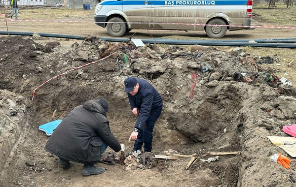 Xocalıda aşkar edilmiş kütləvi məzarlıqdan daha bir azyaşlının qalıqları çıxarılıb - FOTO