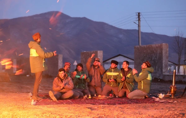Xocalıda uzun illərdən sonra Od çərşənbəsi tonqalı qalanıb - FOTO/VİDEO
