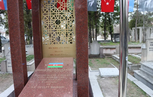 Məhəmməd Əmin Rəsulzadənin məzarının abadlaşdırılması istiqamətində kompleks işlər görülüb