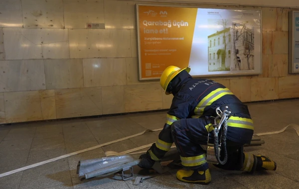 FHN metroda təlim keçirdi - FOTO\VİDEO