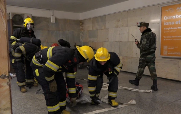FHN metroda təlim keçirdi - FOTO\VİDEO