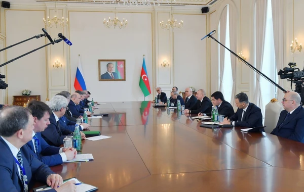 Prezident İlham Əliyev Rusiya Hökumətinin sədri ilə görüşüb - YENİLƏNİB - FOTO