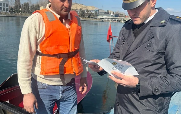 Azərbaycanda gəmi istifadəçisi cərimələnib - FOTO\VİDEO