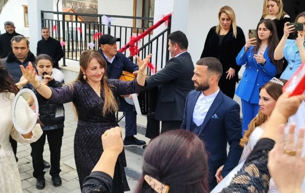 Laçında 32 ildən sonra ilk toy sədası eşidilib - FOTO