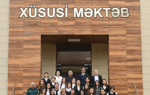 Misir Mərdanov DSX Xüsusi Məktəbinin qonağı olub - FOTO/VİDEO