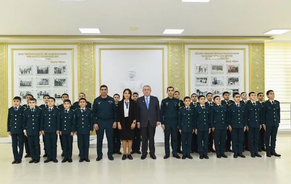 Misir Mərdanov DSX Xüsusi Məktəbinin qonağı olub - FOTO/VİDEO