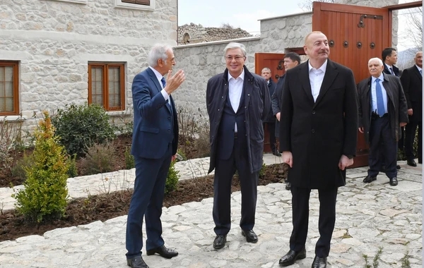 Azərbaycan və Qazaxıstan prezidentləri Şuşaya səfər ediblər - YENİLƏNİB - FOTO