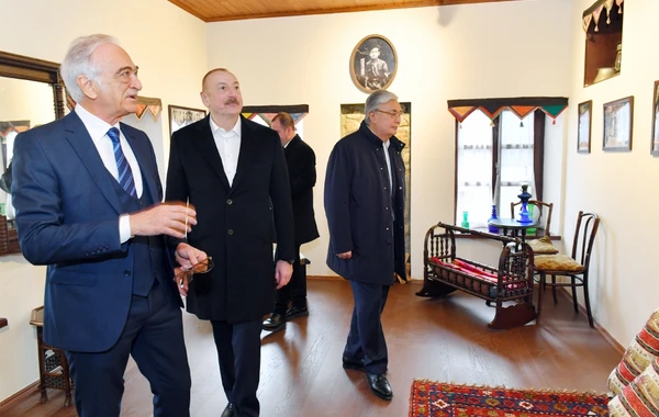 Azərbaycan və Qazaxıstan prezidentləri Şuşaya səfər ediblər - YENİLƏNİB - FOTO