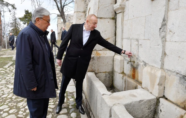 Azərbaycan və Qazaxıstan prezidentləri Şuşaya səfər ediblər - YENİLƏNİB - FOTO
