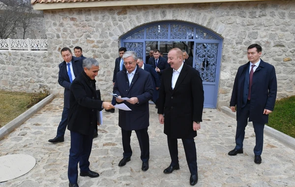 Azərbaycan və Qazaxıstan prezidentləri Şuşaya səfər ediblər - YENİLƏNİB - FOTO