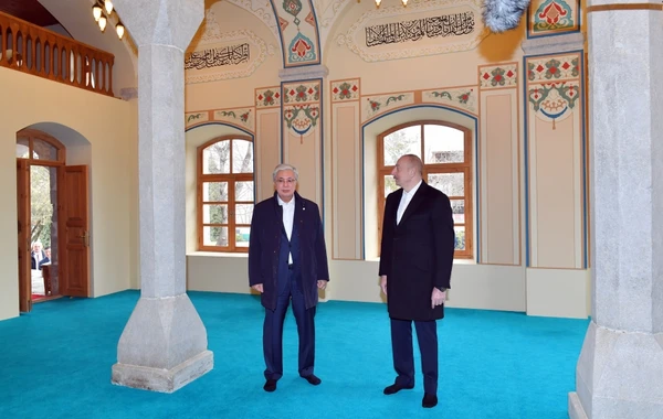 Azərbaycan və Qazaxıstan prezidentləri Şuşaya səfər ediblər - YENİLƏNİB - FOTO