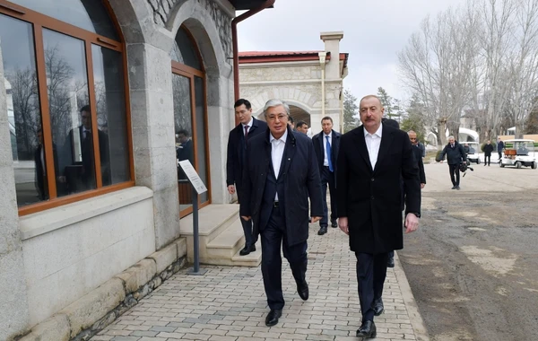 Azərbaycan və Qazaxıstan prezidentləri Şuşaya səfər ediblər - YENİLƏNİB - FOTO