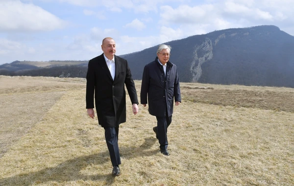 Azərbaycan və Qazaxıstan prezidentləri Şuşaya səfər ediblər - YENİLƏNİB - FOTO