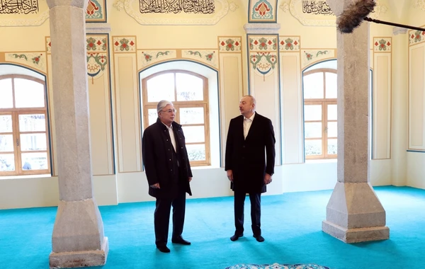 Azərbaycan və Qazaxıstan prezidentləri Şuşaya səfər ediblər - YENİLƏNİB - FOTO