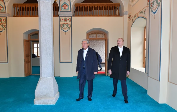 Azərbaycan və Qazaxıstan prezidentləri Şuşaya səfər ediblər - YENİLƏNİB - FOTO