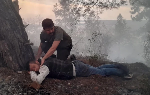 Antalyada meşə yanğını törədən şəxs elə bir yerdən tapıldı ki... - FOTO/VİDEO