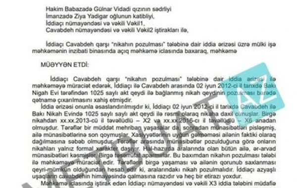 Qızının ailəsinin dağıldığı deyilən deputatın oğlu da boşandı - FOTO