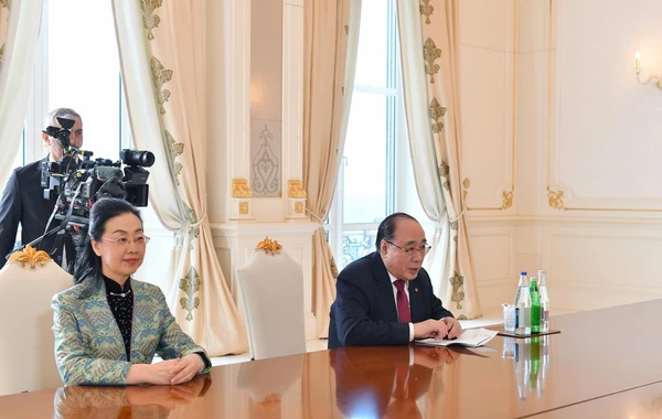 İlham Əliyev Çin Hökumətinin Avropa məsələləri üzrə xüsusi nümayəndəsini qəbul edib - YENİLƏNİB - FOTO