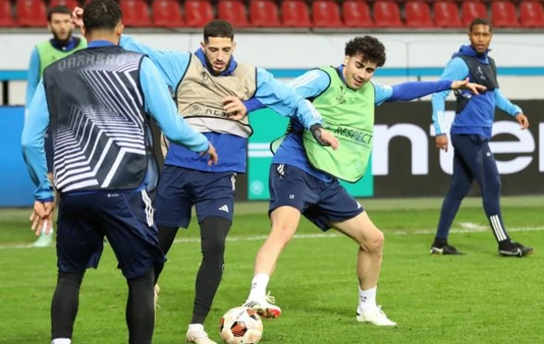 “Qarabağ” “Bayer”lə oyundan əvvəl məşqə çıxıb - FOTO