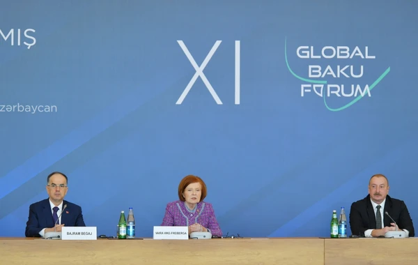 Bakıda XI Qlobal Bakı Forumu işə başlayıb, İlham Əliyev iştirak edib - YENİLƏNİB + FOTO