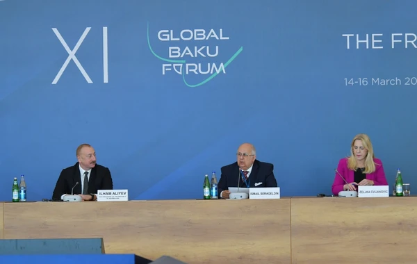 Bakıda XI Qlobal Bakı Forumu işə başlayıb, İlham Əliyev iştirak edib - YENİLƏNİB + FOTO
