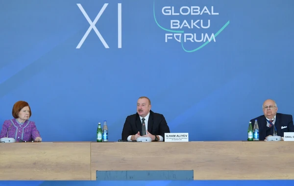 Bakıda XI Qlobal Bakı Forumu işə başlayıb, İlham Əliyev iştirak edib - YENİLƏNİB + FOTO