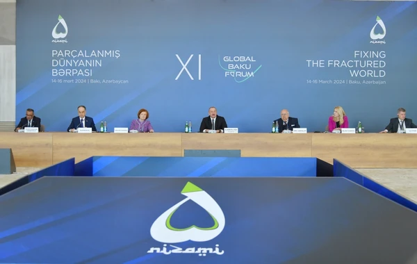 Bakıda XI Qlobal Bakı Forumu işə başlayıb, İlham Əliyev iştirak edib - YENİLƏNİB + FOTO