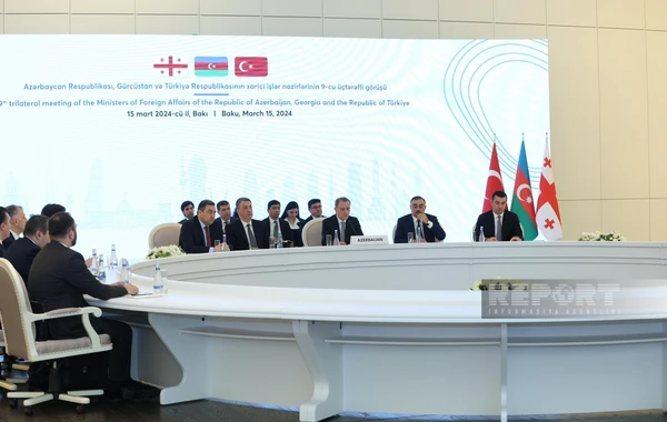 Azərbaycan, Gürcüstan və Türkiyə XİN başçılarının müzakirə etdikləri məsələlər açıqlanıb - FOTO - YENİLƏNİB 3