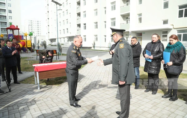 Группе военнослужащих ВС Азербайджана предоставлены новые квартиры - ФОТО