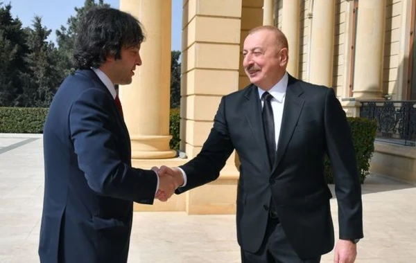 Prezident İlham Əliyevin Gürcüstanın Baş naziri İrakli Kobaxidze ilə təkbətək görüşü olub - YENİLƏNİB + FOTO