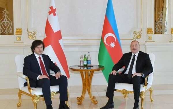 Prezident İlham Əliyevin Gürcüstanın Baş naziri İrakli Kobaxidze ilə təkbətək görüşü olub - YENİLƏNİB + FOTO