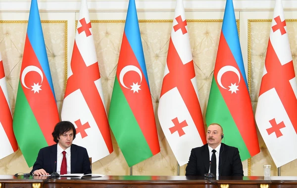 İlham Əliyev və İrakli Kobaxidze mətbuata bəyanatlarla çıxış ediblər - YENİLƏNİB-3 + FOTO/VİDEO