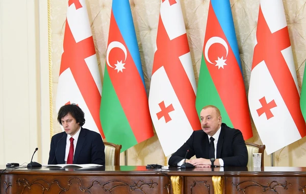İlham Əliyev və İrakli Kobaxidze mətbuata bəyanatlarla çıxış ediblər - YENİLƏNİB-3 + FOTO/VİDEO