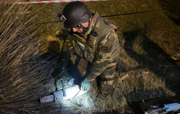 Sumqayıtda tank mərmisi aşkarlandı - FOTO