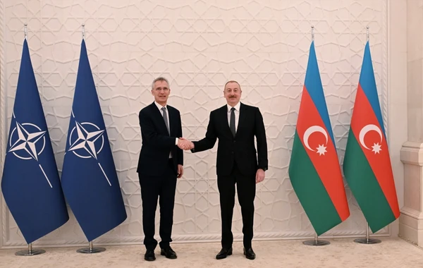 Prezident İlham Əliyevin Yens Stoltenberqlə təkbətək görüşü başlayıb - FOTO - YENİLƏNİB