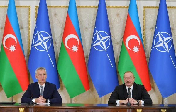 Azərbaycan Prezidenti və NATO baş katibi mətbuata bəyanatla çıxış ediblər - YENİLƏNİB + FOTO