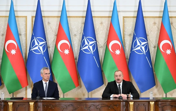Azərbaycan Prezidenti və NATO baş katibi mətbuata bəyanatla çıxış ediblər - YENİLƏNİB + FOTO