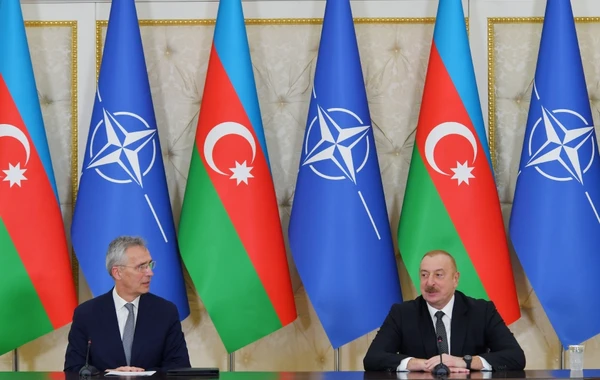 Azərbaycan Prezidenti və NATO baş katibi mətbuata bəyanatla çıxış ediblər - YENİLƏNİB + FOTO