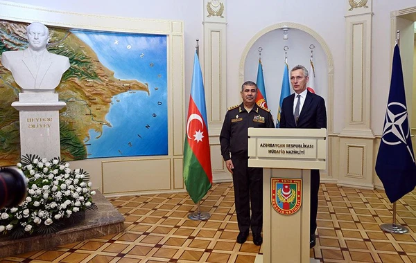 Zakir Həsənov NATO baş katibi ilə görüşüb - FOTO/VİDEO