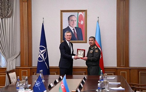 Zakir Həsənov NATO baş katibi ilə görüşüb - FOTO/VİDEO
