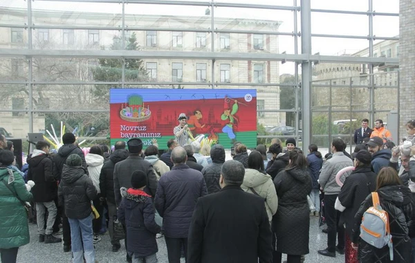 Bakı metrosunda Novruz şənliyi keçirilib - FOTO