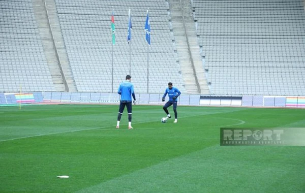 Azərbaycan millisinin Tofiq Bəhramov adına Respublika stadionunda açıq məşqi keçirildi - FOTO
