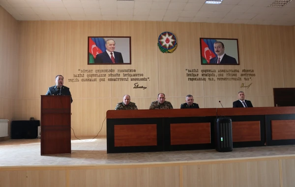Hərbi Prokurorluq işçiləri DİN-in yüksək rütbəli vəzifəli şəxsləri ilə birgə hərbi hissələrdə olublar