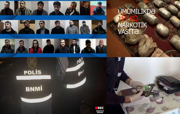 "NARKOTƏLƏ" əməliyyatı: Azərbaycanda 6 milyonluq narkotik ələ keçirildi - VİDEO