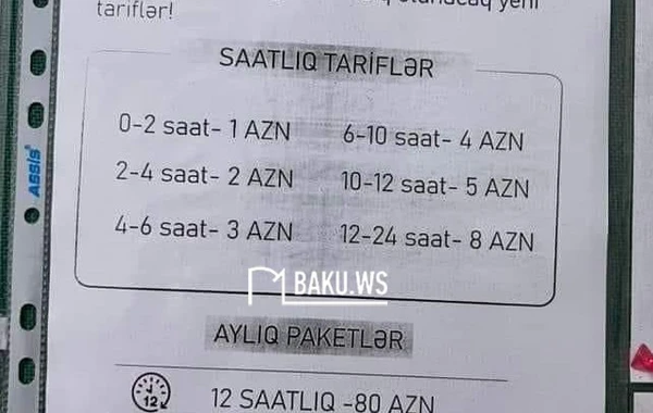 Bakının ən böyük avtomobil dayanacağında PARKİNQ QİYMƏTLƏRİ - FOTO