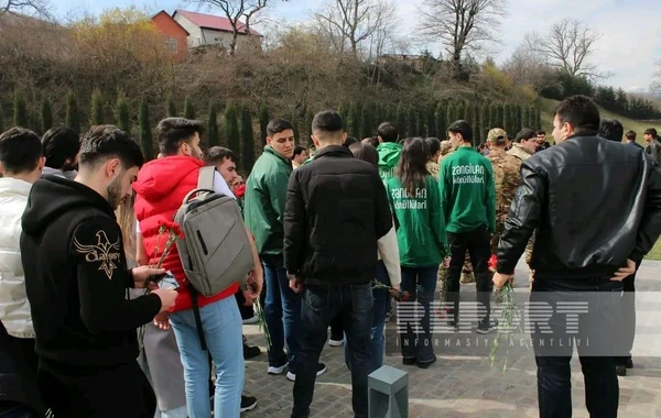 Quba Soyqırımı Memorial Kompleksi ziyarət olunur - FOTO