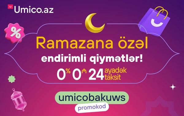 Hər bir məhsul 24 ayadək taksit ilə! Üstəgəl Endirimlər!